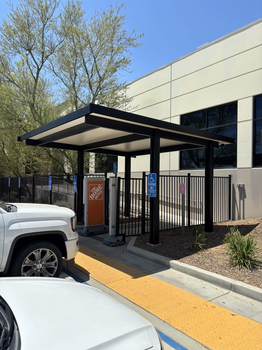ADA entrance walkway canopy
