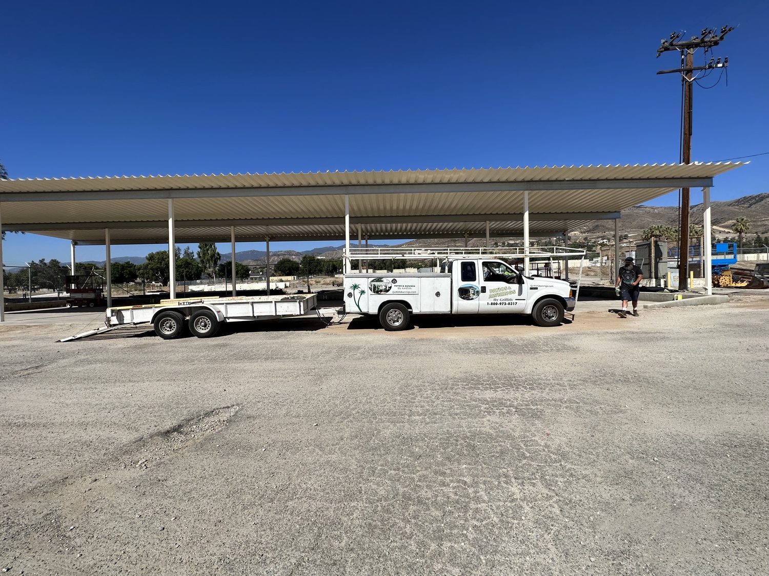 Equipment shade structure