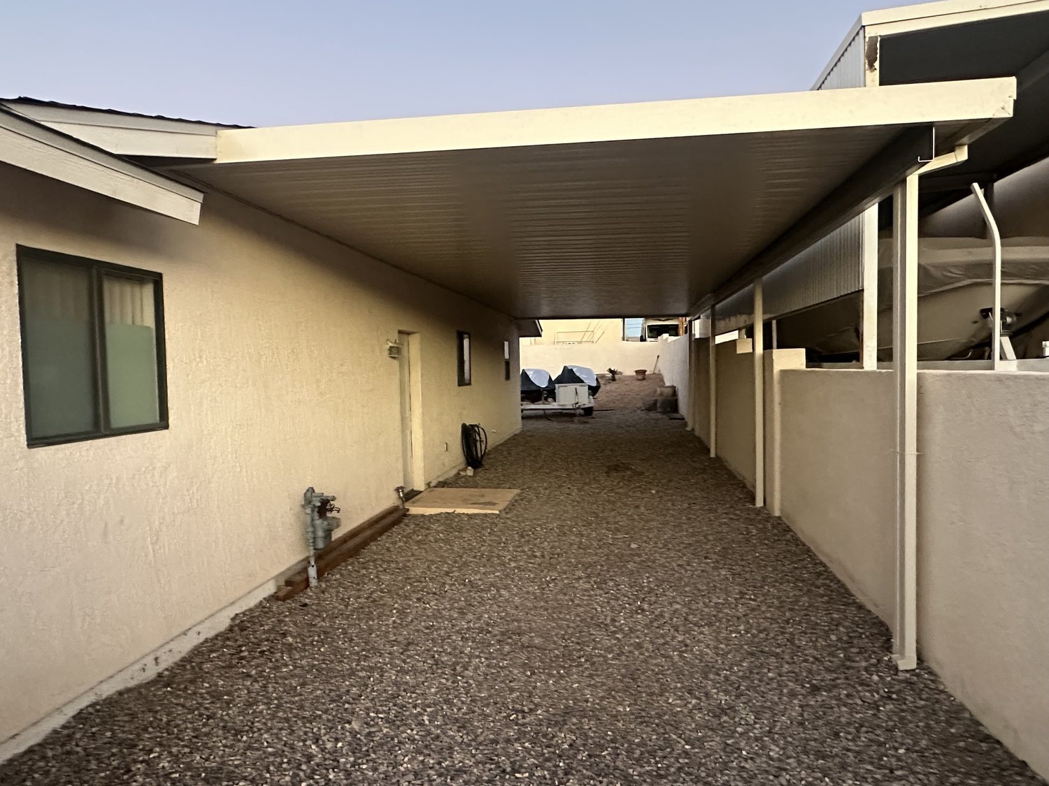 Desert patio build in Arizona